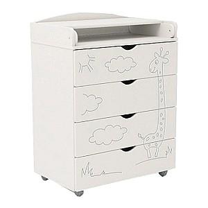 Comoda copii Eucalyptus Jiraffe80 (DSK-J701) White