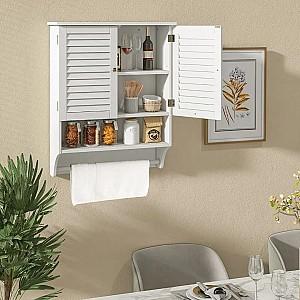 Dulap de baie Costway BA7874WH
