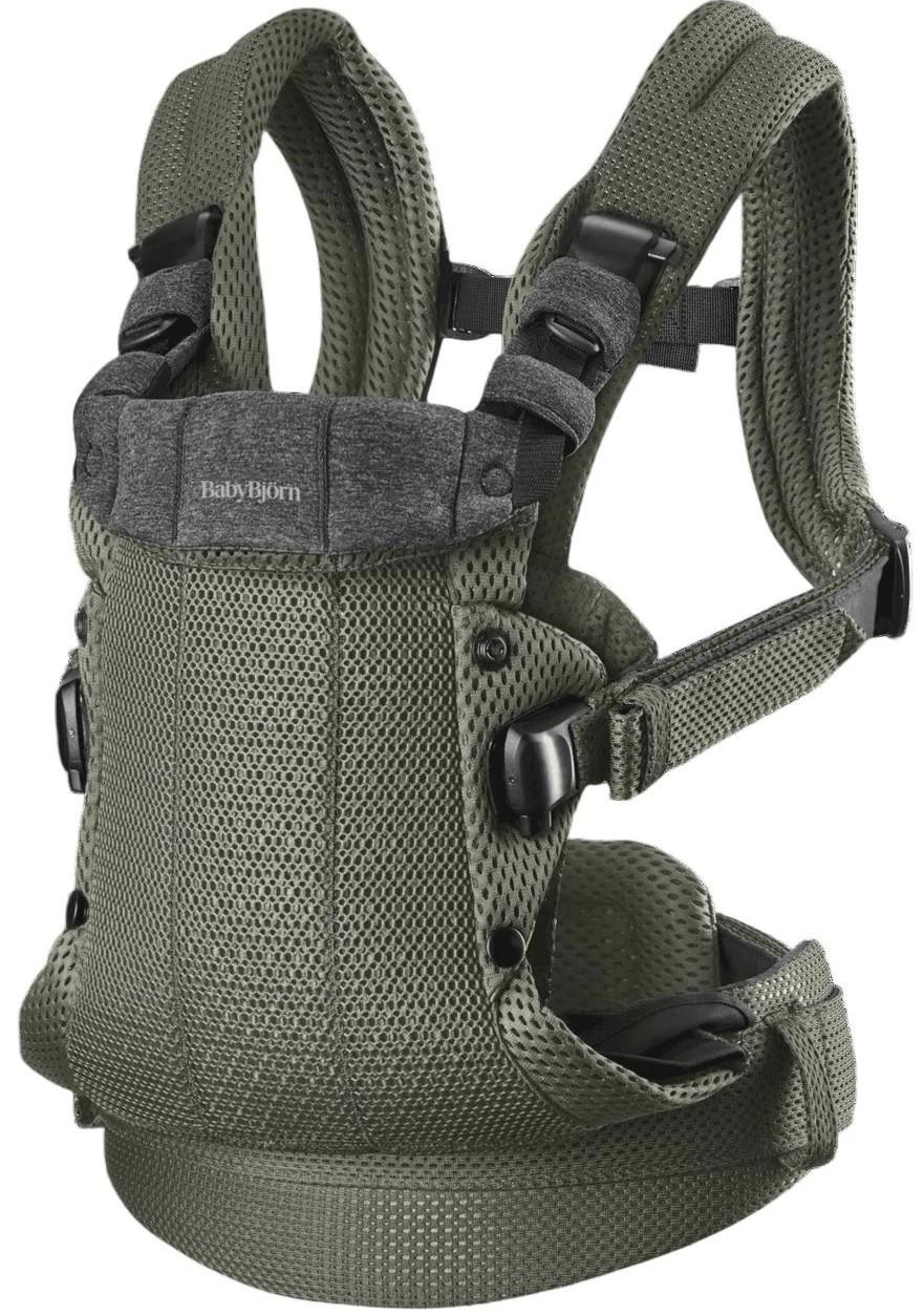 Marsupiu pentru bebelusi BabyBjorn Harmony Dark Green