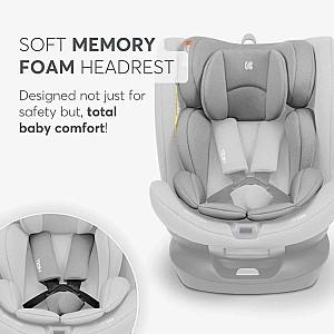 Scaun auto copii Kikka Boo i-Roll Light Grey