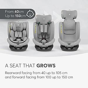 Scaun auto copii Kikka Boo i-Roll Light Grey