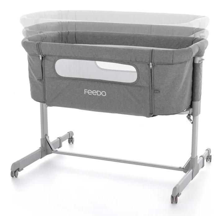 Patut copii FEEDO 2in1 Grey