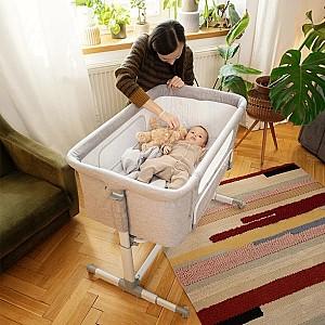 Patut copii FEEDO 2in1 Grey