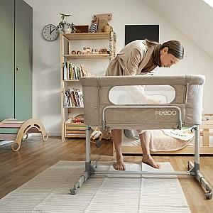 Patut copii FEEDO 2in1 Grey
