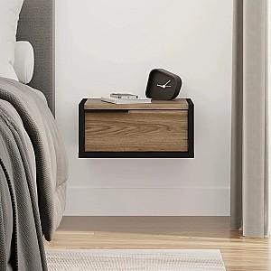 Noptiera Showdeko ECO Negru/Nuc (Maro)