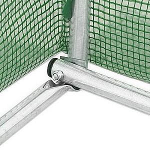 Seră de tip tunel Tehno Ms 8x4x2.5m / Ø32mm / 2 uși