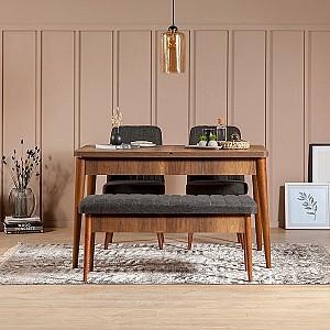 Bancheta Trendy Vina Antracit (Gri)/Nuc (Maro)