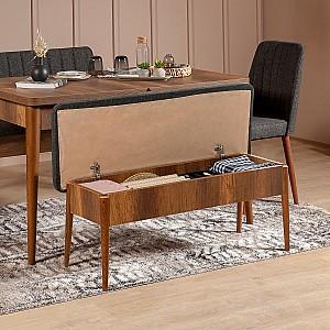 Bancheta Trendy Vina Antracit (Gri)/Nuc (Maro)