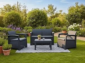 Set mobila de gradina GardenLine ZUM6454 Antracit (Gri)