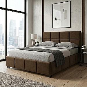 Pat Aurus Onix 160x200 Maro + Saltea Salt Confort Clasic 160x200