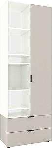 Dulap Nex Home A001L Alb/Cashmere (Bej)