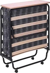 Pat pliant AMF Classic P (cu polita) 190x80 Negru / Kilt-4