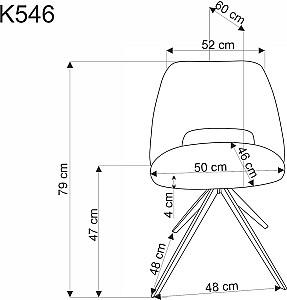 Scaun Halmar K546 Gri