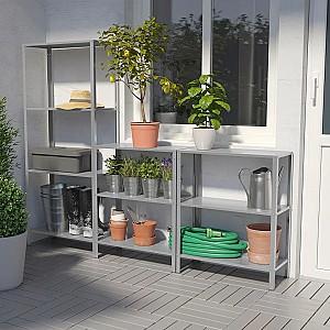 Etajera IKEA Hyllis Inox