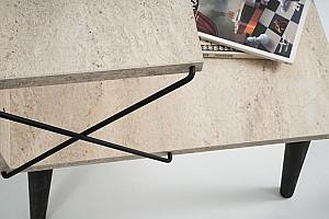 Noptiera Trendy Cross Travertin (Bej)