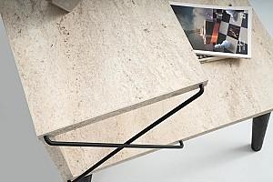 Noptiera Trendy Cross Travertin (Bej)