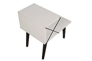 Noptiera Trendy Cruce Alb