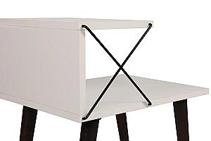 Noptiera Trendy Cruce Alb