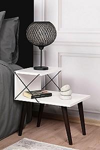 Noptiera Trendy Cruce Alb