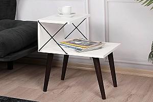 Noptiera Trendy Cruce Alb