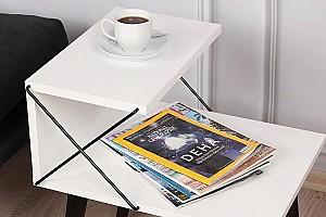 Noptiera Trendy Cruce Alb
