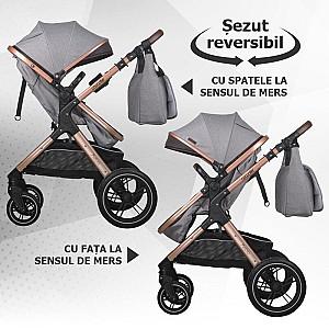 Carucior 3 in 1 Coccolle Melora Moonlit Grey