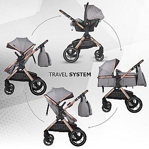 Carucior 3 in 1 Coccolle Melora Moonlit Grey
