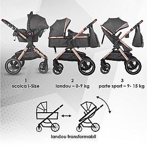 Carucior 3 in 1 Coccolle Melora Diamond Black