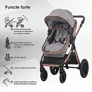 Carucior 3 in 1 Coccolle Melora Moonlit Grey