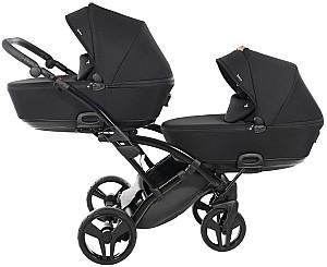 Carucior pentru gemeni Junama Duo Slim Space 03 Black 2/1