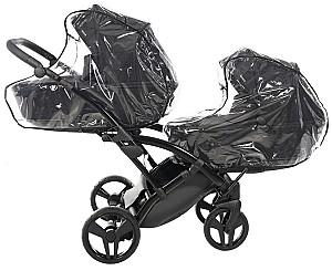 Carucior pentru gemeni Junama Duo Slim Space 03 Black 2/1