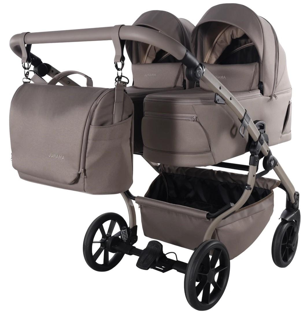 Carucior pentru gemeni Junama Cappuccino V4