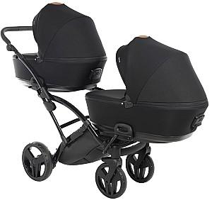 Carucior pentru gemeni Junama Duo Slim Space 03 Black 2/1