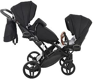 Carucior pentru gemeni Junama Duo Slim Space 03 Black 2/1