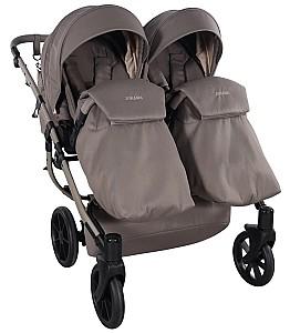 Carucior pentru gemeni Junama Cappuccino V4