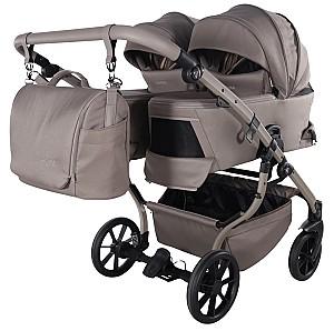 Carucior pentru gemeni Junama Cappuccino V4