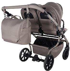 Carucior pentru gemeni Junama Cappuccino V4