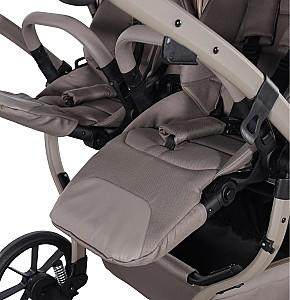 Carucior pentru gemeni Junama Cappuccino V4