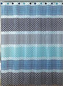 Perdea de baie Hydro-S Blue ocean 180x180 Blue/Grey