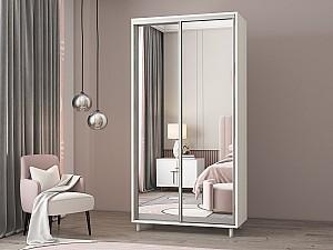 Dulap-cupe Mobildor Lux Aron-P 100 (2 oglinzi) Alb