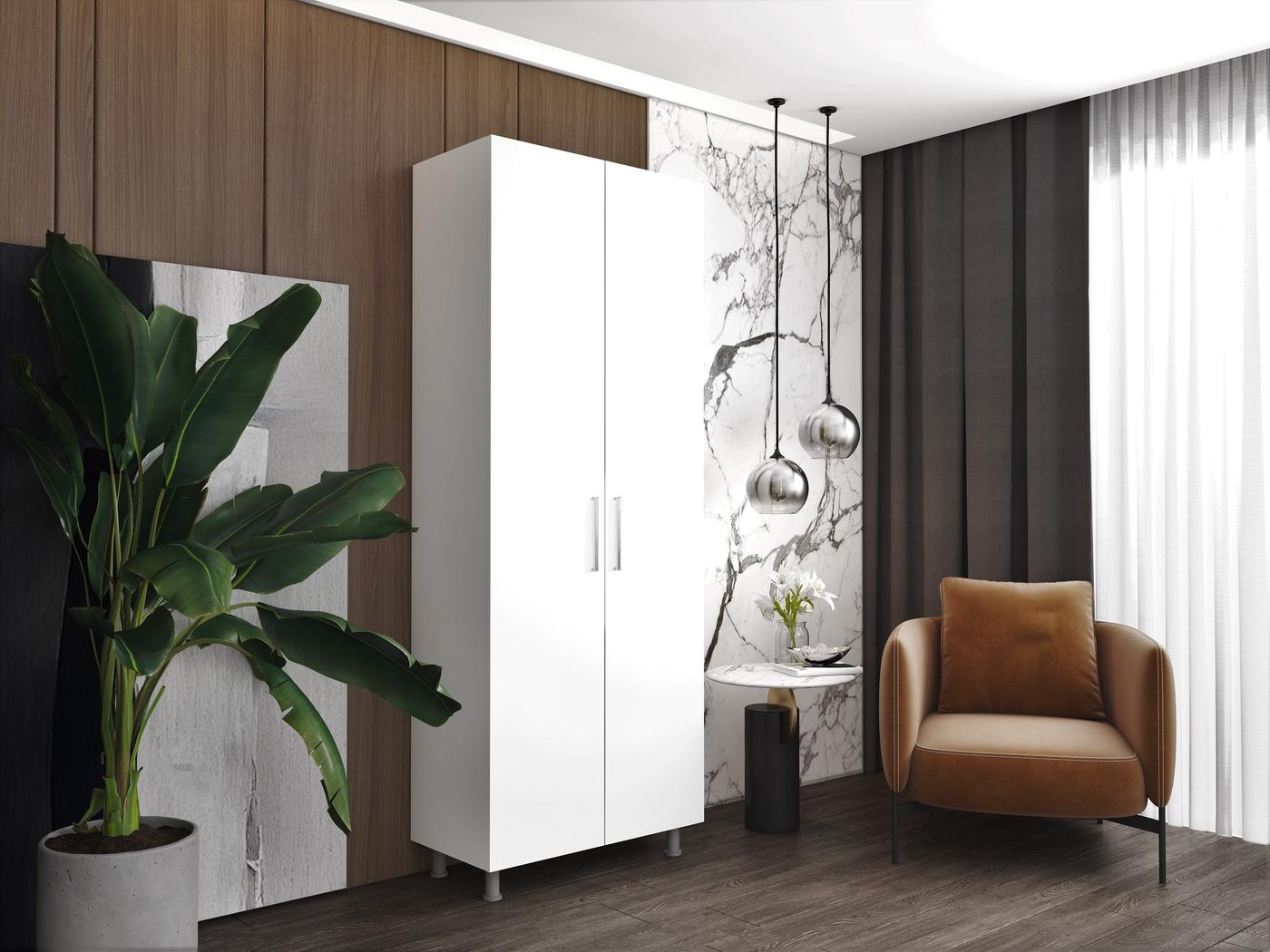 Dulap Mobildor Lux Combinat Flex (80x40x210H cm) Alb