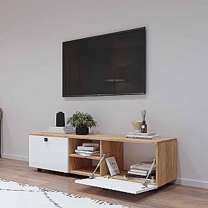 Tumba pentru televizor Mobildor Lux ZEN 1.6m Sonoma/Alb
