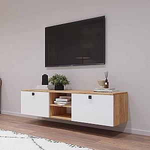 Tumba pentru televizor Mobildor Lux ZEN 1.6m Sonoma/Alb