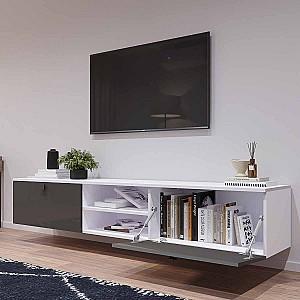 Tumba pentru televizor Mobildor Lux ZEN 2.2m Alb/Antracite