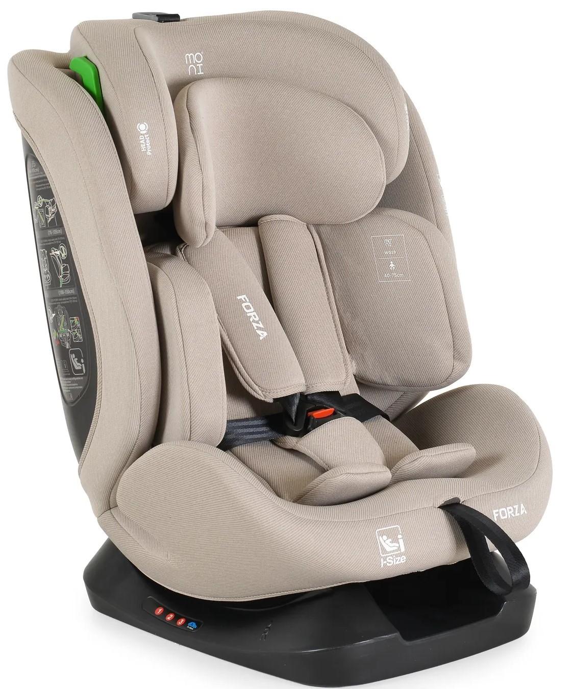 Scaun auto copii Lionelo Forza Beige