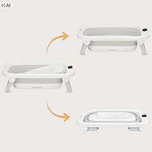 Cada pentru bebelusi Lionelo BabyBubble Grey Ash