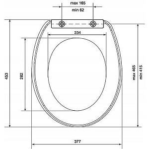 Capac vas WC Bisk 08924