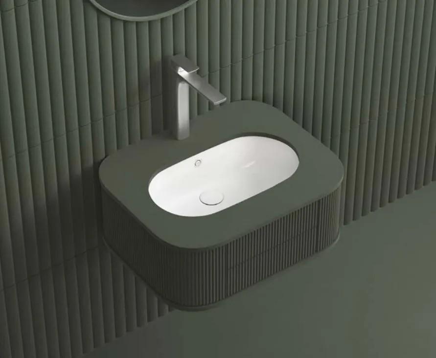 Lavoar baie DREMEX IRIS Round 514x306x140 White Glossy