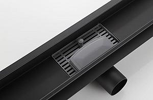 Rigola de dus Gappo G86007- 36 INOX 70x600 Black