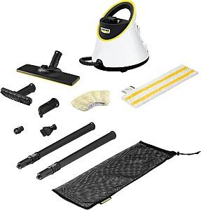 Aparat de curatat cu aburi KARCHER SC 2 Deluxe EasyFix + Set perii Alb